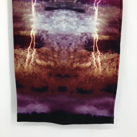 McQ by Alexander McQueen Lightning Knee  length Tube Skirt Size XS - Picture 7 of 15